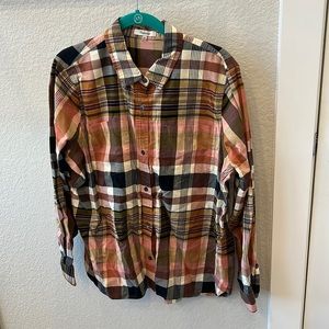 Madewell Plaid L/S Shirt - XXL